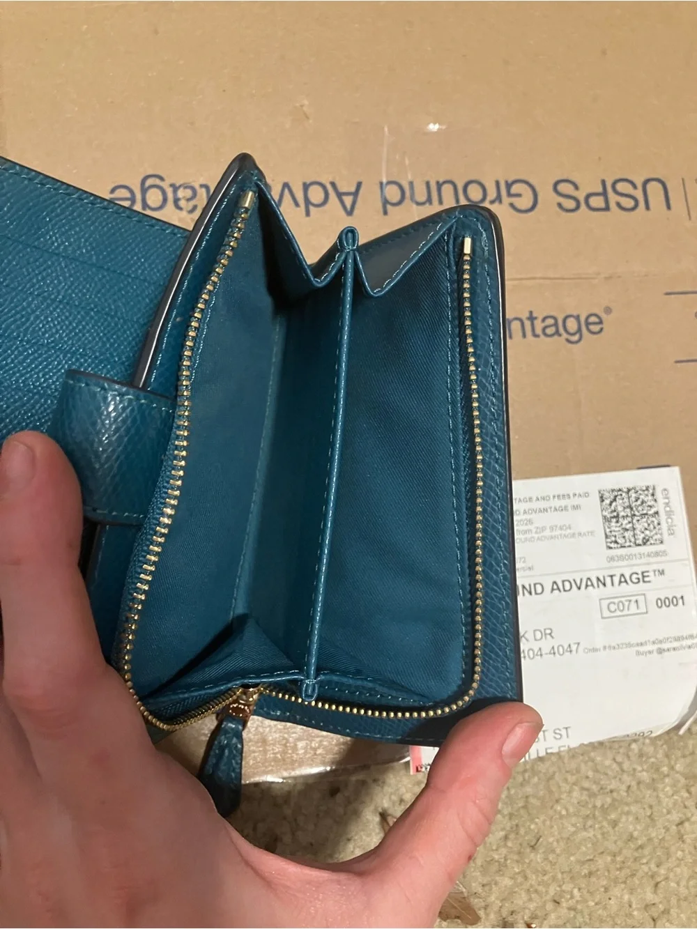 Coach pebble leather